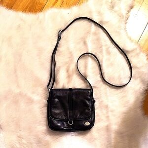 The Trend Black Leather Crossbody Bag. Made In Italy. Great Quality.